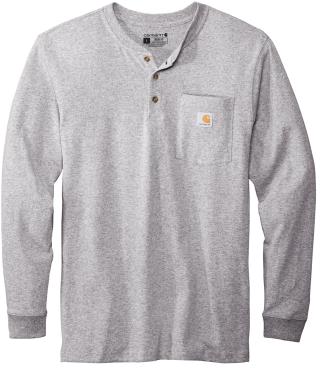 CTK128 - Long Sleeve Henley T-Shirt