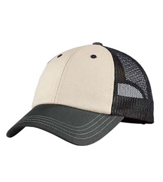 DT616 - Tri-Tone Mesh Back Cap